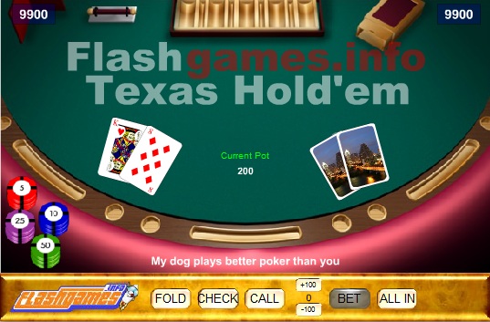 Jeu flash Texas Hold'hem