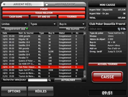 jouer au poker sur Barriere Poker